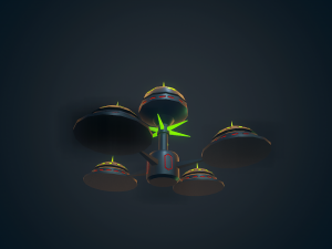 sci-fi building - 08 Modelo 3D