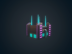 sci-fi building - 09 3D Model