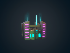 sci-fi building - 09 3D Model