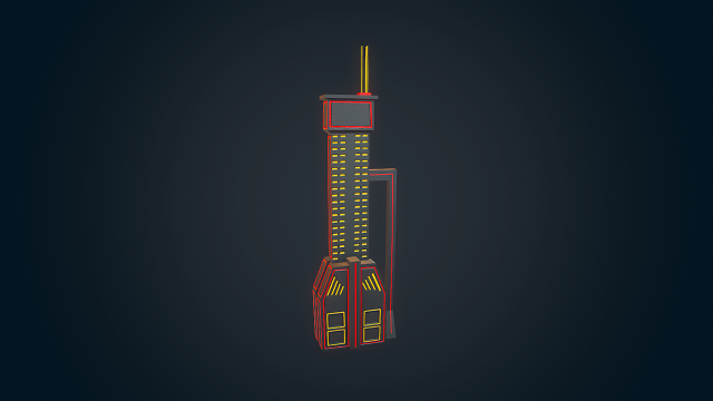 sci-fi building - 10 3D Model .c4d .max .obj .3ds .fbx .stl .blend