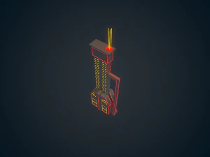 sci-fi building - 10 3D Model