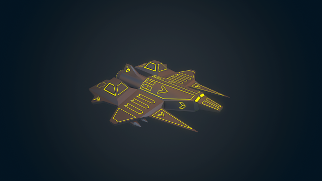 sci-fi military drone - 01 Model 3D .c4d .max .obj .3ds .fbx .stl .blend 