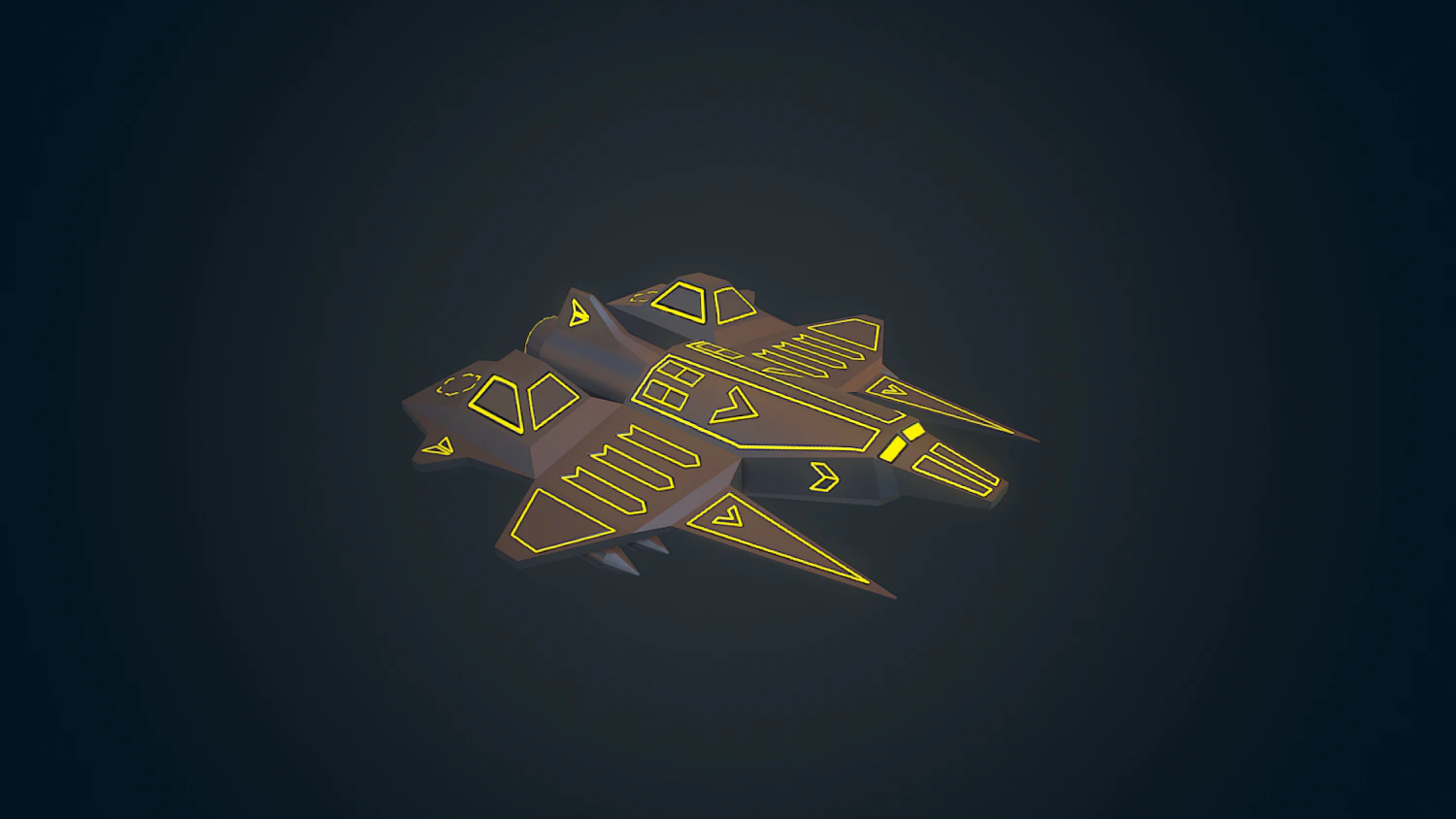 sci-fi military drone - 01 3D Model .c4d .max .obj .3ds .fbx .stl .blend