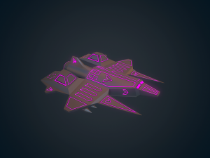 sci-fi military drone - 01 Model 3D