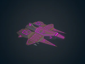 sci-fi military drone - 01 3D Model