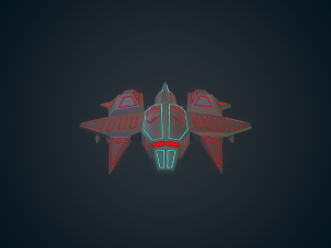 sci-fi military drone - 01 Model 3D