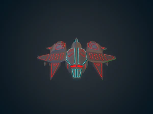 sci-fi military drone - 01 3D Model