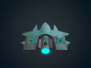 sci-fi military drone - 01 3D Model