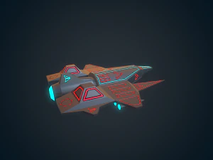 sci-fi military drone - 01 3D Model