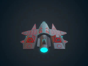 sci-fi military drone - 01 3D Model