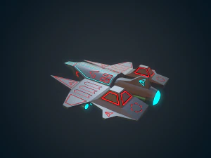 sci-fi military drone - 01 3D Model