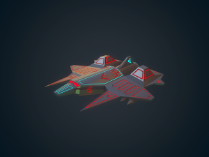 sci-fi military drone - 01 Model 3D