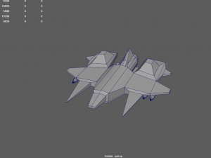 sci-fi military drone - 01 Model 3D