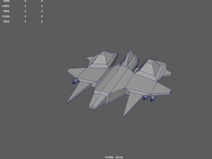 sci-fi military drone - 01 3D Model