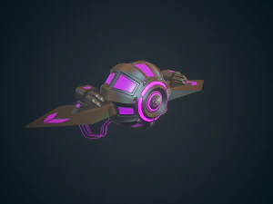 sci-fi military drone - 02 3D Model