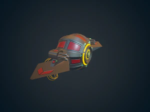 sci-fi military drone - 02 3D Model