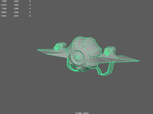 sci-fi military drone - 02 Model 3D