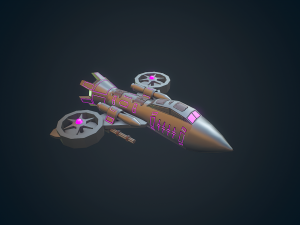 sci-fi military drone - 03 Model 3D