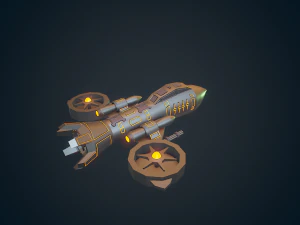 sci-fi military drone - 03 3D Model