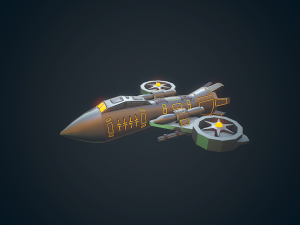 sci-fi military drone - 03 Model 3D
