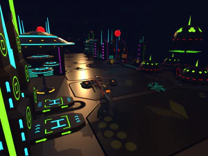 sci fi futuristic city package low-poly 3D Model
