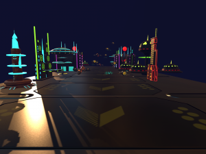 sci fi futuristic city package low-poly Modèle 3D