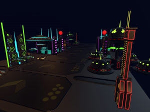 sci fi futuristic city package low-poly Modèle 3D