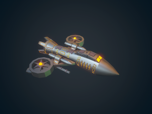 sci fi futuristic city package low-poly Modèle 3D