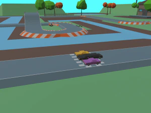 race track cartoon 3D Model