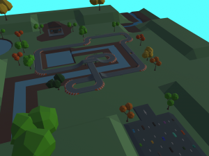 race track cartoon 3D Модель