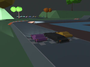 race track cartoon 3D Model