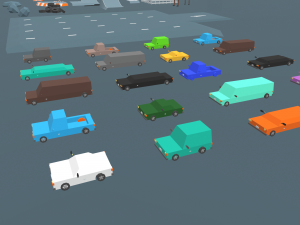 race track cartoon 3D Модель