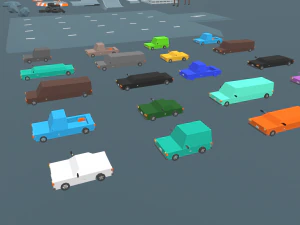 race track cartoon 3D Model