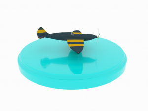 airplane01 low-poly model 3D Model