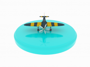 airplane01 low-poly model 3D Model
