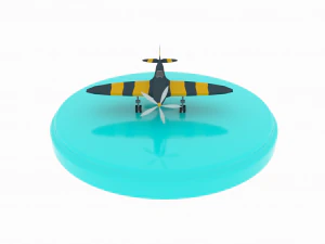 airplane01 low-poly model 3D Model