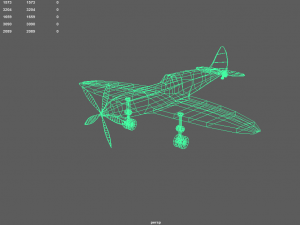 airplane01 low-poly model 3D Model
