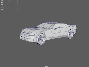 chevrolet camaro low-poly 3D Model