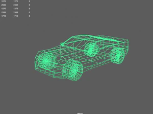chevrolet camaro low-poly 3D Model