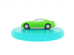 cartoon low poly car 3D Model