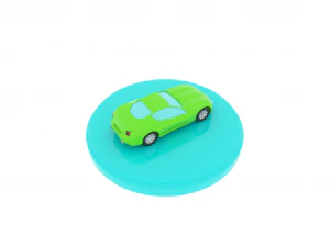 cartoon low poly car 3D Model