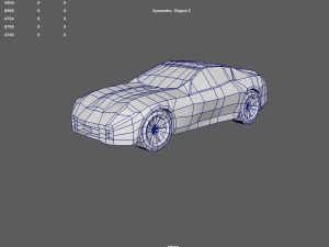 cartoon low poly car 3D Модель