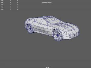 cartoon low poly car 3D Model