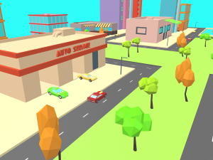 simplepoly city -low poly 3D 模型