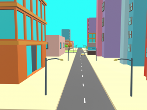 simplepoly city -low poly 3D 模型
