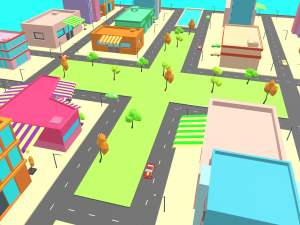 simplepoly city -low poly 3D 模型
