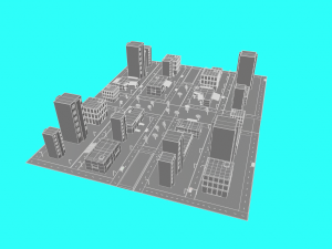 simplepoly city -low poly 3D 模型