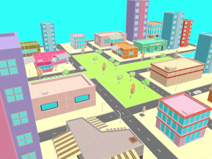 simplepoly city -low poly 3D 模型
