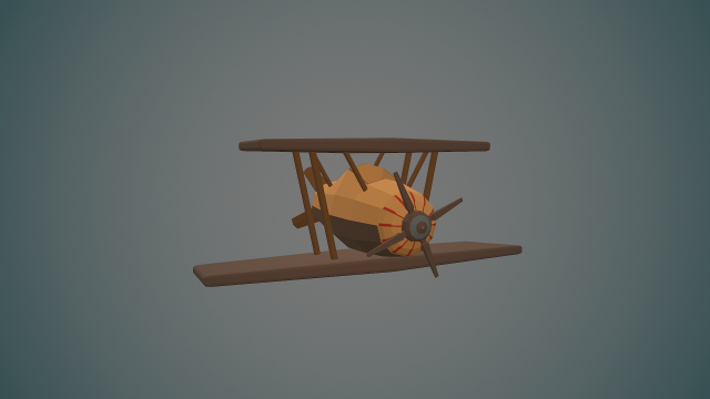 airplane04 low-poly 3D मॉडल .c4d .max .obj .3ds .fbx .stl .blend 