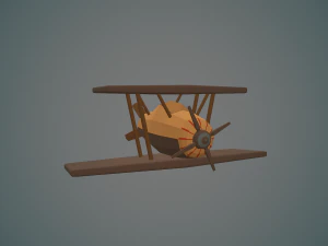 airplane04 low-poly 3D Model